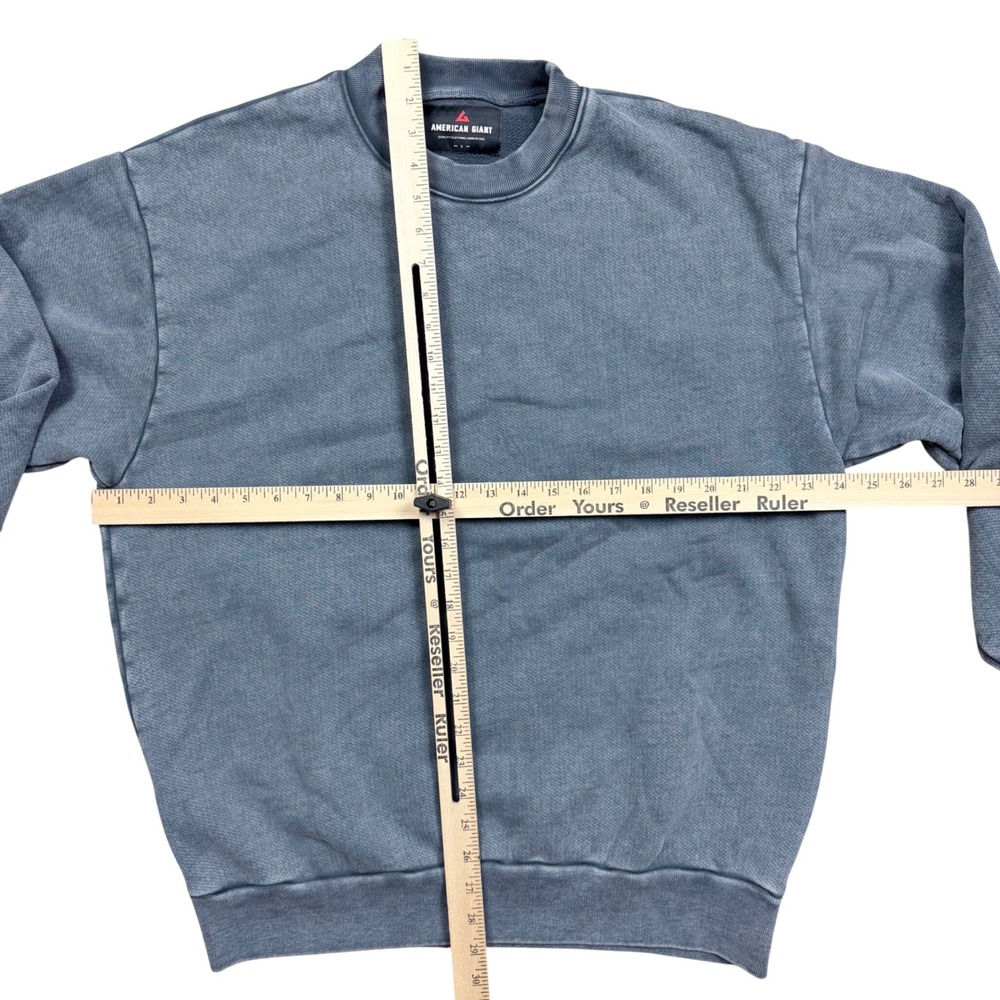 NWOT American Giant Unisex American Vintage Crew Sweatshirt Blue Large - Picture 3 of 6